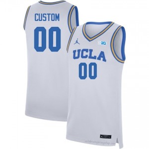 UCLA Custom #00 White Men's Basketball Jersey | Premium Quality High School Apparel 40976289