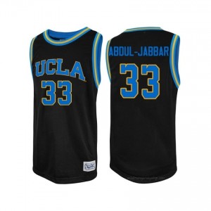 Kareem Abdul-Jabbar #33 Official UCLA Bruins Black Men's Jersey | Authentic Basketball High School Gear 91991584