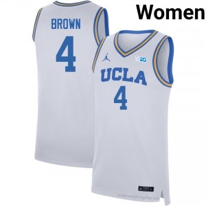 UCLA Jamar Brown #4 White Women's Basketball Jersey | Premium Quality NCAA Apparel 68831205
