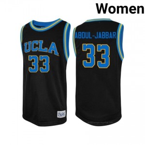 Kareem Abdul-Jabbar #33 Official UCLA Bruins Black Women's Jersey | Authentic Basketball NCAA Gear 50229907