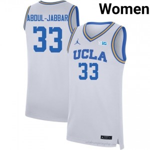 UCLA Kareem Abdul-Jabbar #33 White Women's Basketball Jersey | Premium Quality Player Apparel 64519211