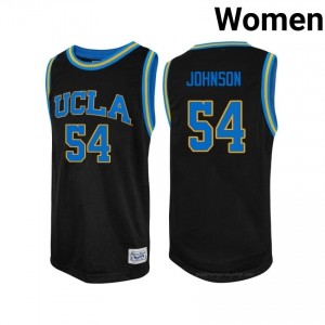 Marques Johnson #54 Official UCLA Bruins Black Women's Jersey | Authentic Basketball Player Gear 99343733