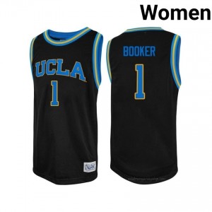 Xavier Booker #1 Official UCLA Bruins Black Women's Jersey | Authentic Basketball NCAA Gear 48172480