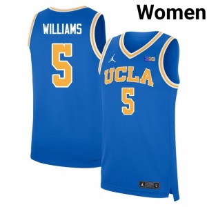#5 Brandon Williams Bruins Women's Basketball Jersey | Official NCAA-Approved Blue Edition 21078538