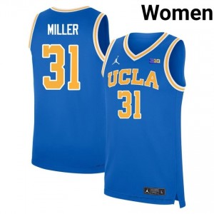 #31 Reggie Miller Bruins Women's Basketball Jersey | Official NCAA-Approved Blue Edition 70803106