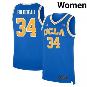 #34 Tyler Bilodeau Bruins Women's Basketball Jersey | Official NCAA-Approved Blue Edition 72306599