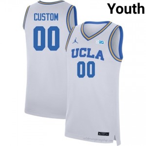 UCLA Custom #00 White Youth Basketball Jersey | Premium Quality University Apparel 67143645