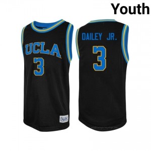 Eric Dailey Jr. #3 Official UCLA Bruins Black Youth Jersey | Authentic Basketball NCAA Gear 63139913