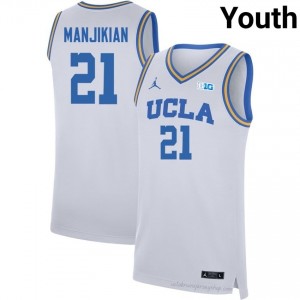 UCLA Evan Manjikian #21 White Youth Basketball Jersey | Premium Quality Player Apparel 12512152