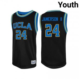 Steven Jamerson II #24 Official UCLA Bruins Black Youth Jersey | Authentic Basketball Player Gear 94457135