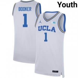 UCLA Xavier Booker #1 White Youth Basketball Jersey | Premium Quality College Apparel 94962896