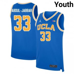 #33 Kareem Abdul-Jabbar Bruins Youth Basketball Jersey | Official NCAA-Approved Blue Edition 49120548